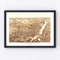 Vintage Map of Troy, New York 1881