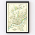 Vintage Map of Cincinnati, Ohio 1895