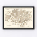 Vintage Map of Orlando, Florida 1923