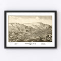 Vintage Map of Undadilla, New York 1887