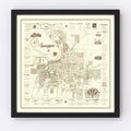 Vintage Map of Montgomery, Alabama 1899