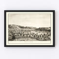 Vintage Map of Camp Apache, Arizona 1876
