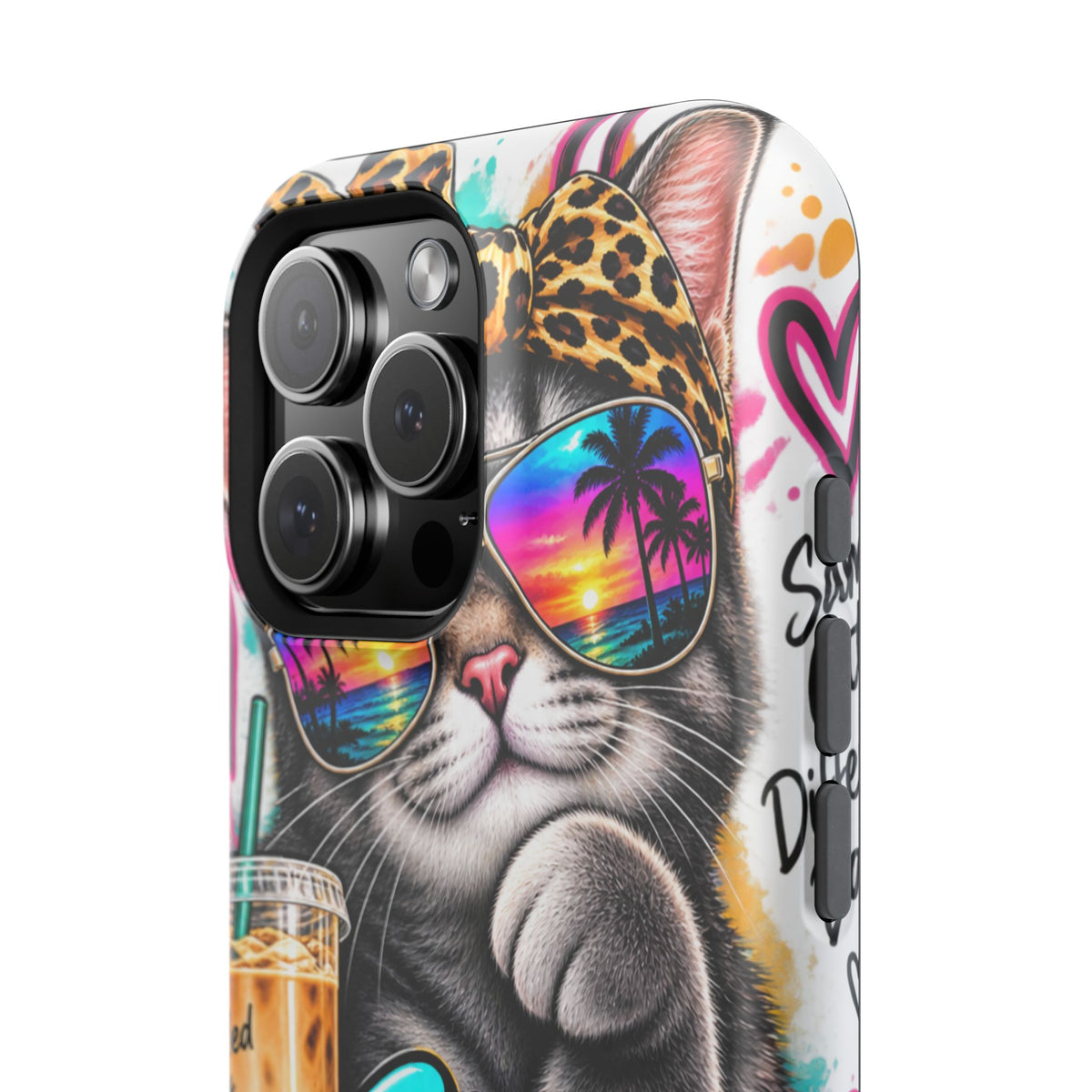 Phone Case — "Stay Pawsitive" Cat Impact-Resistant Case