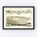 Vintage Map of Alosta, California 1888