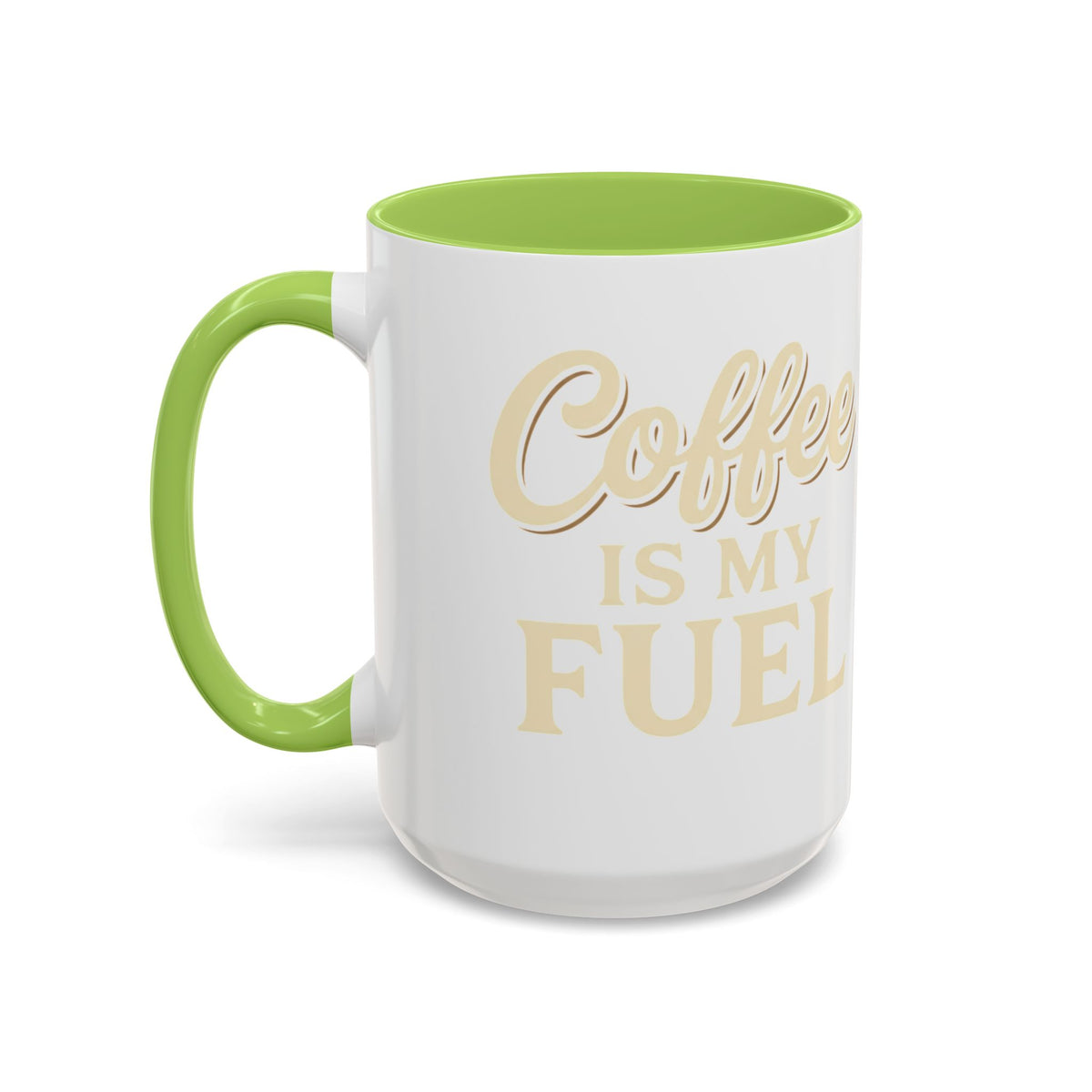 Coffee Is My Fuel Accent Coffee Mug — 11/15oz Ceramic Gift for Coffee Lovers