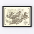 Vintage Map of Bernal Heights, California 1889