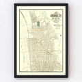 Vintage Map of Berkeley, California 1909