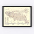 Vintage Map of Carmel-By-The-Sea, California 1920