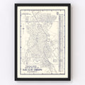 Vintage Map of San Luis Obispo, California 1920