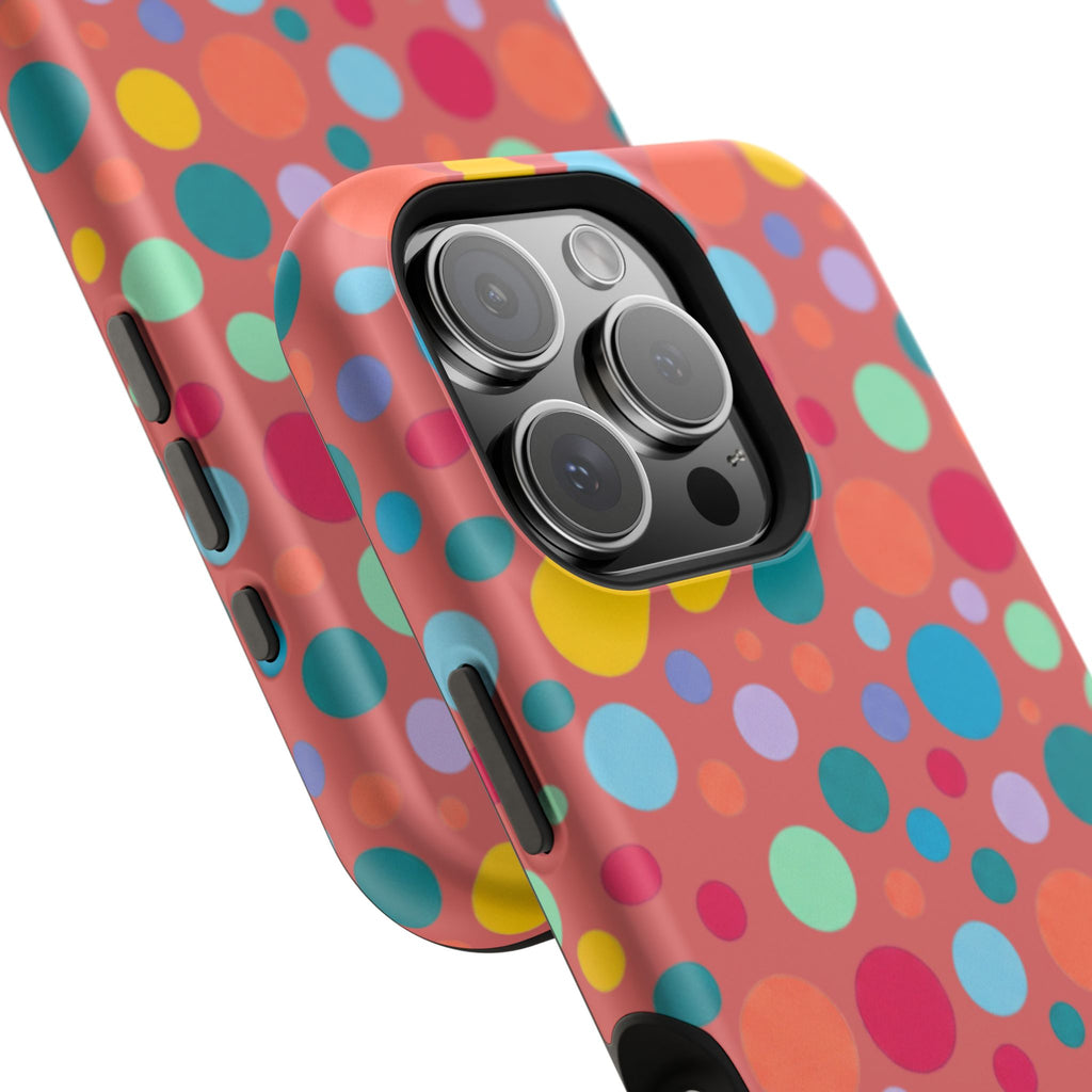 Colorful Polka Dot Magnetic Phone Case — Impact-Resistant, Vibrant Retro Dots