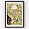 Vintage Map of Santa Monica, California 1940