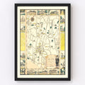 Vintage Map of New Canaan, Connecticut 1930