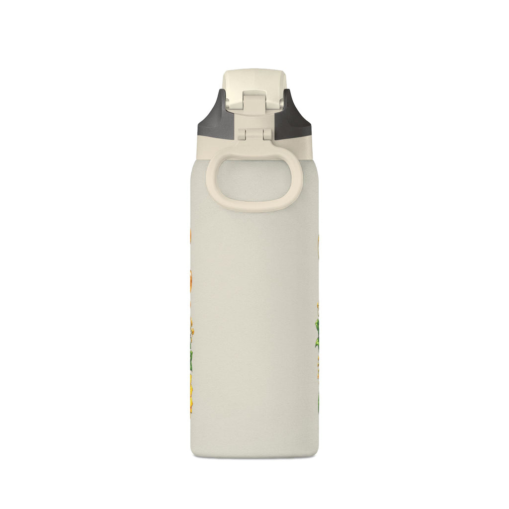 Bee and Sunflower Insulated Water Bottle