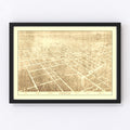 Vintage Map of Ocala, Florida 1892