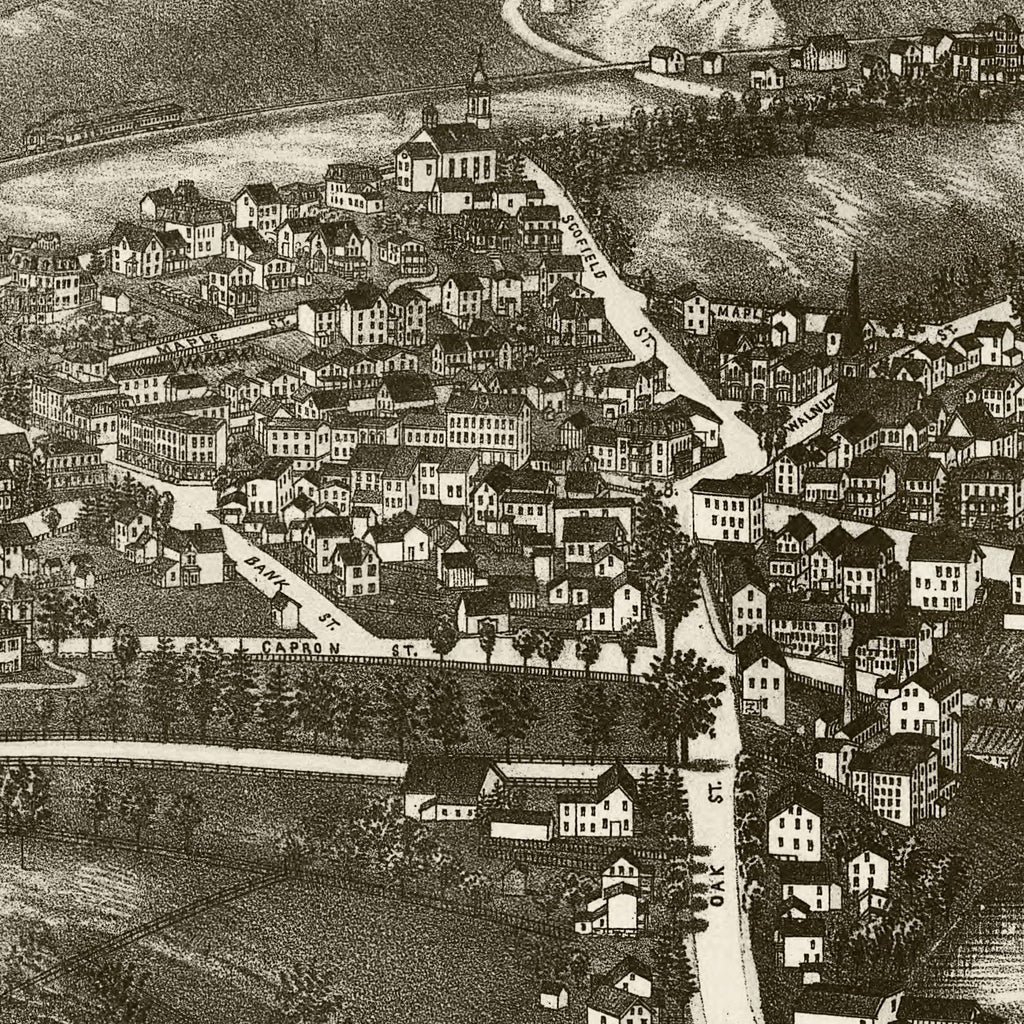 Vintage Map of Walden, New York 1887