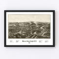 Vintage Map of Walden, New York 1887