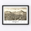 Vintage Map of Walton, New York 1887