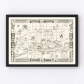 Vintage Map of Natchitoches, Louisiana 1941