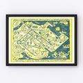 Vintage Map of Annapolis, Maryland 1932