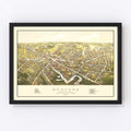 Vintage Map of Medford, Massachusetts 1880