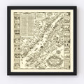 Vintage Map of Nantucket, Massachusetts 1937