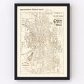 Vintage Map of Grand Rapids, Michigan 1893