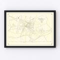Vintage Map of Princeton, New Jersey 1926