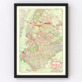 Vintage Map of Brooklyn, New York 1906
