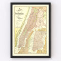Vintage Map of Brooklyn, New York 1896