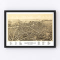 Vintage Map of Watertown, New York 1891