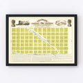 Vintage Map of Grand Forks, North Dakota 1882