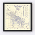 Vintage Map of Ashland, Oregon 1920