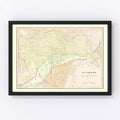 Vintage Map of Richmond, Virginia 1895