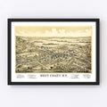 Vintage Map of West Chazy, New York 1899