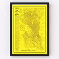 Vintage Map of Seattle, Washington 1912