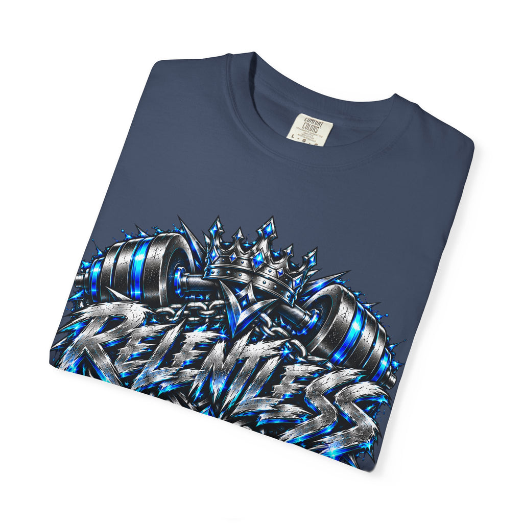 T-Shirt — Metallic Crown Graffiti Heart Graphic Tee