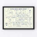 Vintage Map of Seattle, Washington 1930