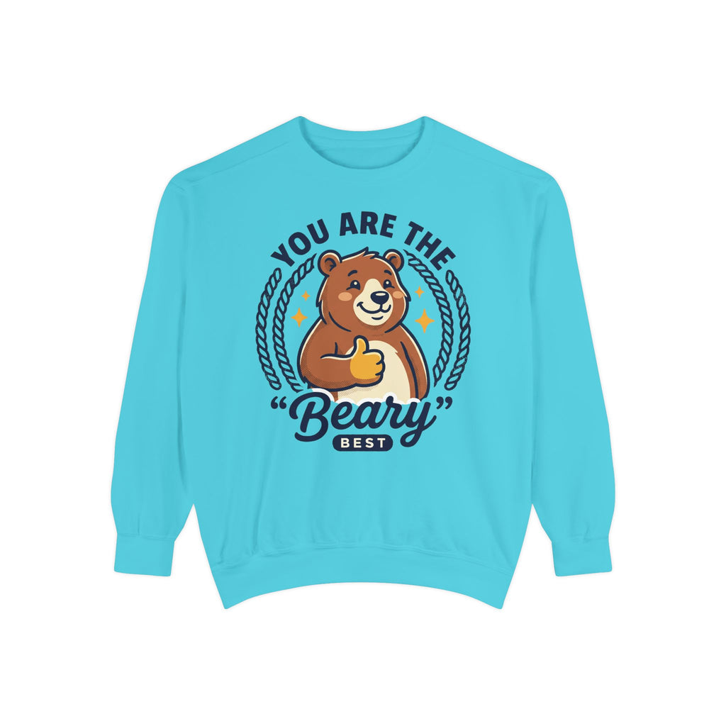 You Are The Beary Best Sweatshirt — Cute Thumbs-Up Bear Graphic