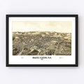 Vintage Map of White Plains, New York 1887