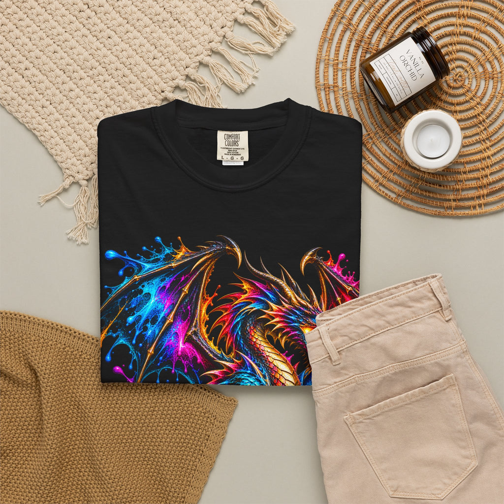 Vibrant Watercolor Dragon T-Shirt