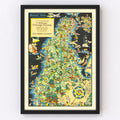 Vintage Map of San Francisco County, California 1930