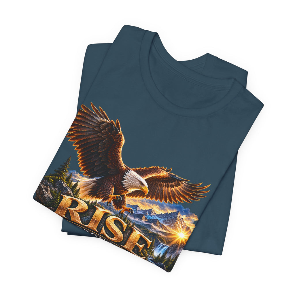 Rise Stronger Every Day Eagle T-Shirt — Inspirational Outdoors Graphic Tee