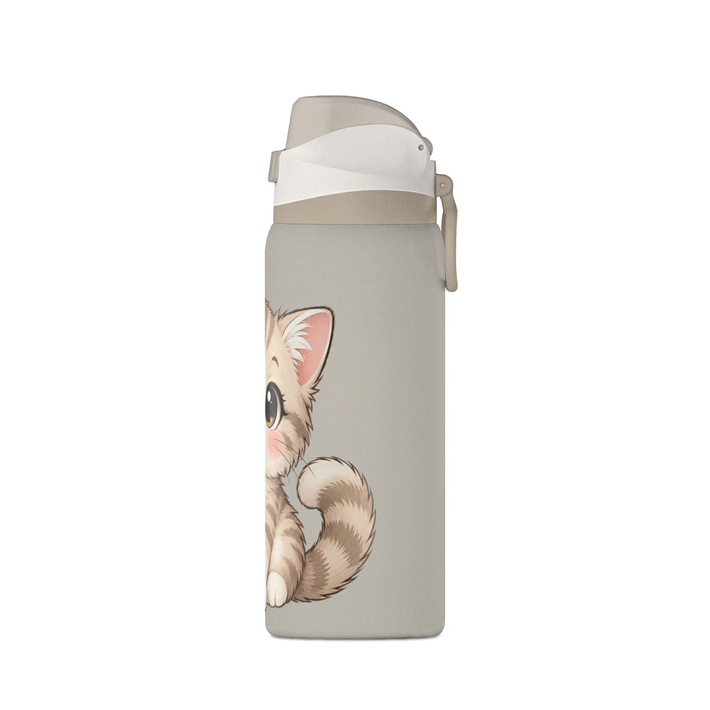 32oz Insulated Water Bottle – Cute Kitten Design