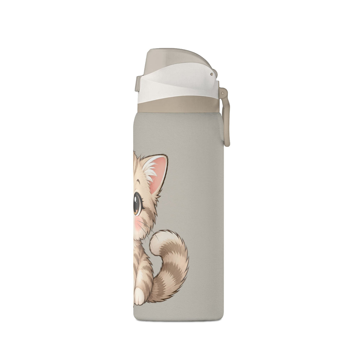 32oz Insulated Water Bottle – Cute Kitten Design