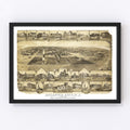 Vintage Map of Atlantic City, New Jersey 1880
