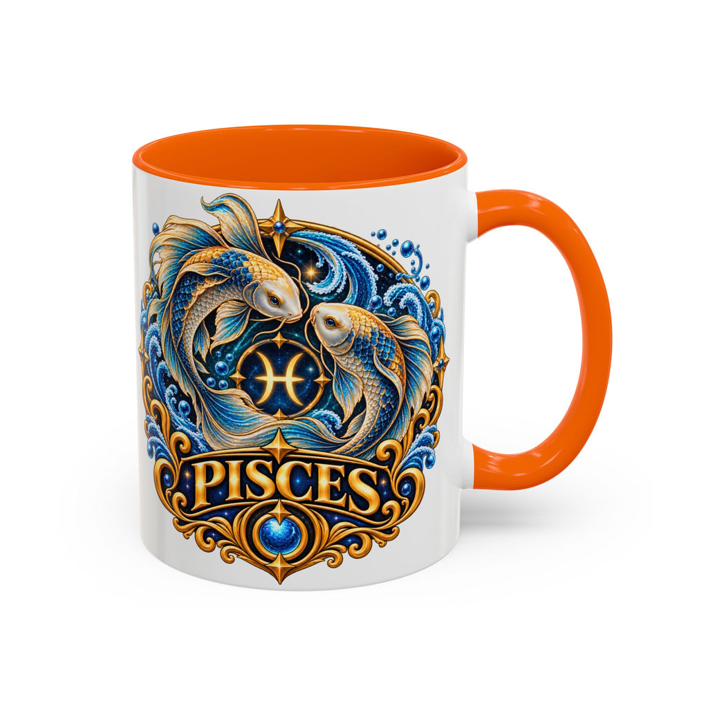 Pisces Zodiac Coffee Mug — Decorative Accent Astrology Mug (11/15oz)