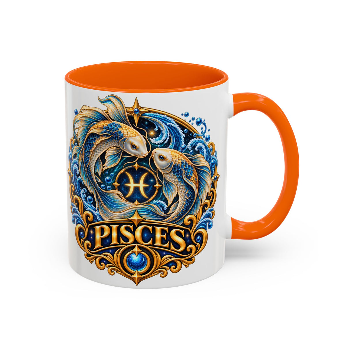 Pisces Zodiac Coffee Mug — Decorative Accent Astrology Mug (11/15oz)