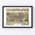 Vintage Map of Hackensack, New Jersey 1896