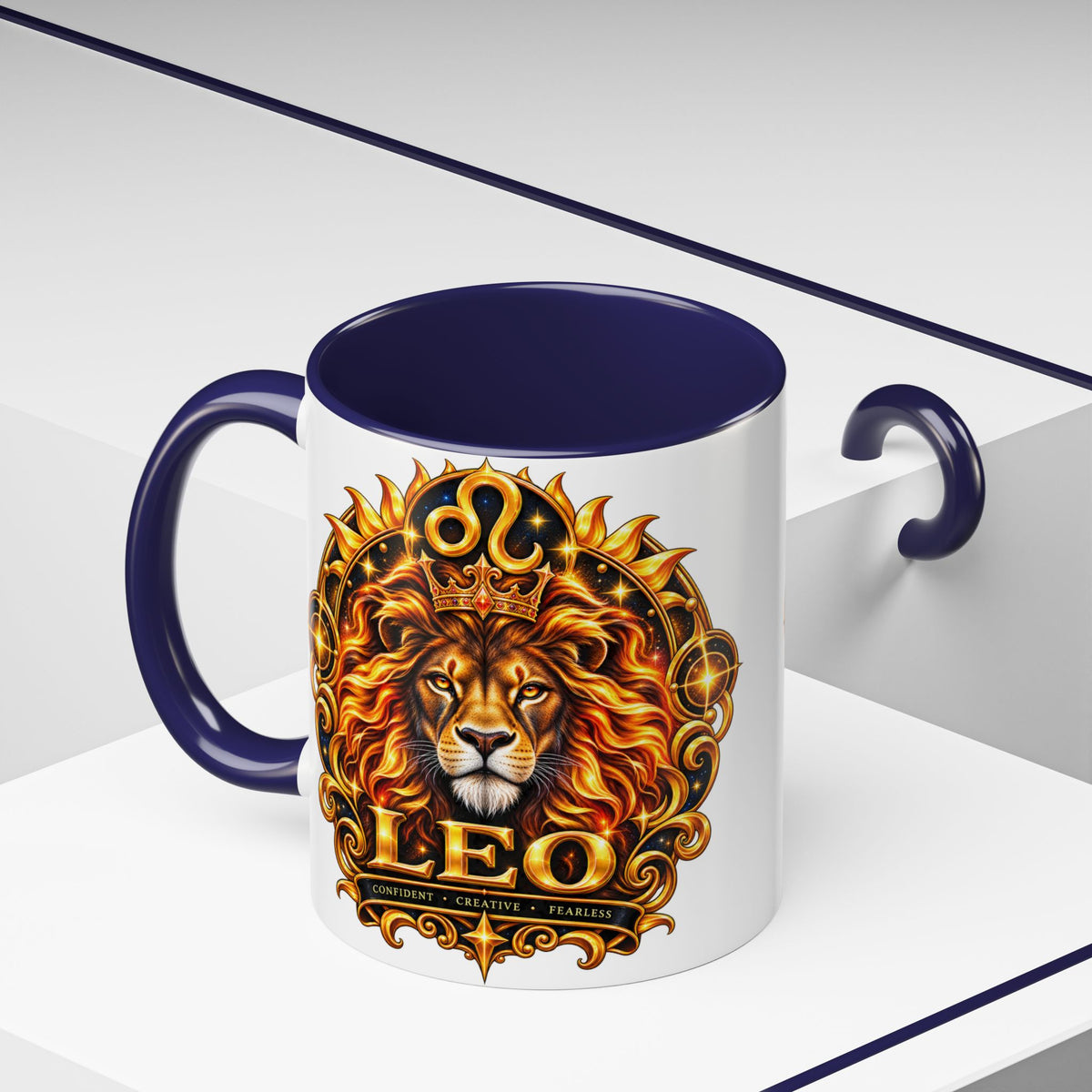 Leo Zodiac Lion Coffee Mug — Astrological Birthday Gift (11/15oz)