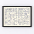 Vintage Map of McKeesport, PA Business Section 1950